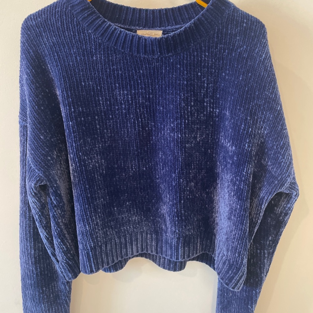 Silence + noise blue sweater